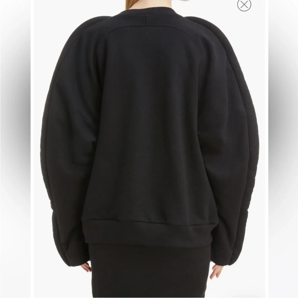 Dries Van Noten Black Sculptural Sweatshirt - Picture 6 of 10
